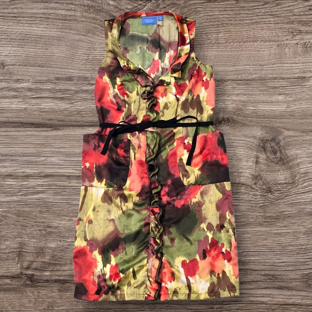 Vera Wang Colorful Sleeveless Dress Size 6- A20
